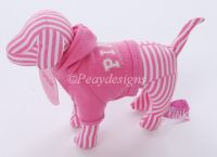 Victoria's Secret PINK Dog Plush Pink & White Stripe